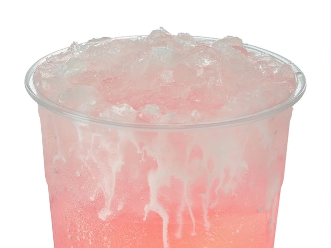 Swig Hula Girl Sprite with lemonade, mango, pineapple, strawberry, coconut cream, 160-600 cal, $3.40.
