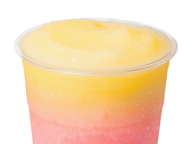 Swig Dragonad a blended Sprite with pineapple, dragon fruit puree, coconut cream, 320-870 cal, $5.20.