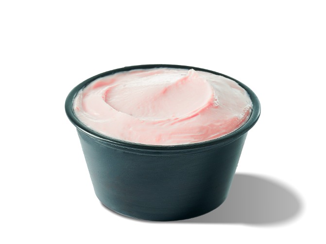 Swig Strawberry Cream Cheese cold strawberry cream cheese dip, $0.50.